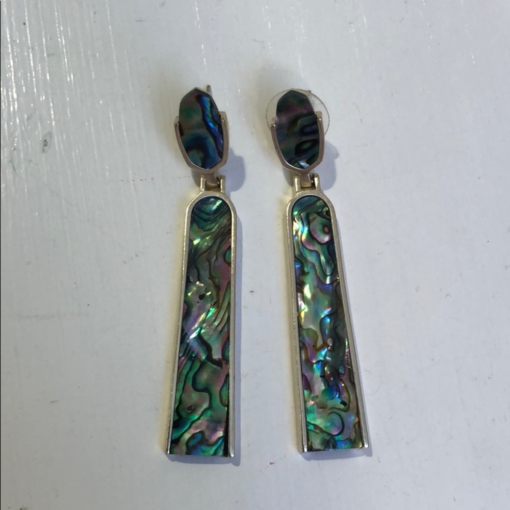 Kendra Scott abalone shell earrings